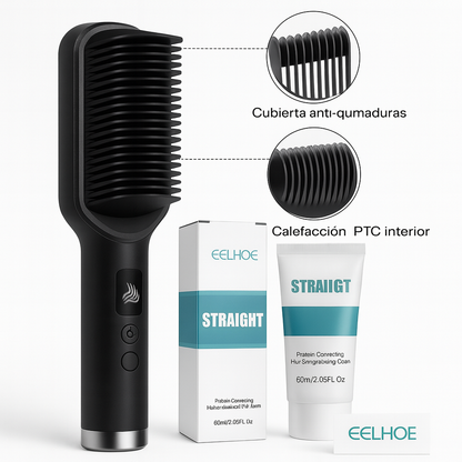 Transforma tu cabello rebelde en liso, sin frizz y con brillo desde casa en minutos - Pack Bloomeh