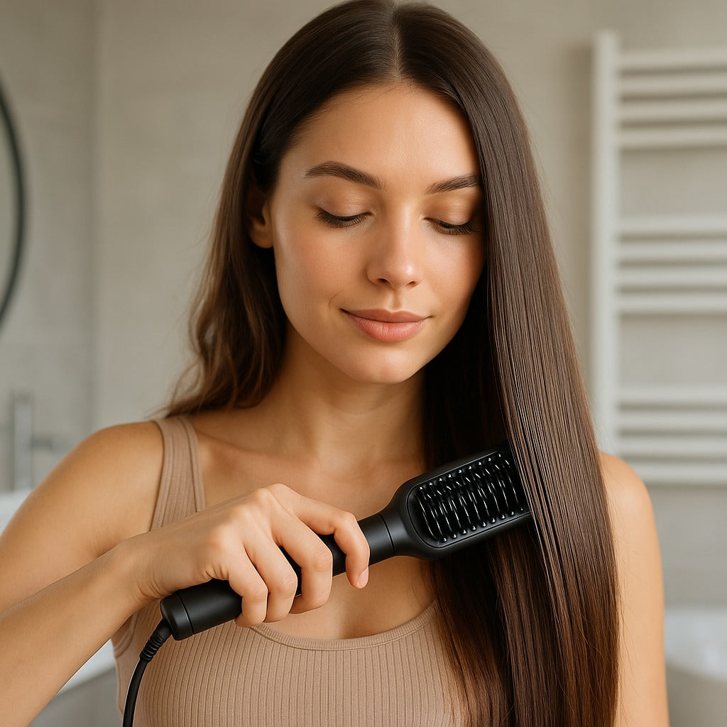 Transforma tu cabello rebelde en liso, sin frizz y con brillo desde casa en minutos - Pack Bloomeh